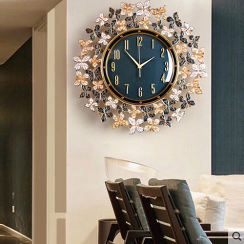 Enamel Butterfly Clock Wall Cl - Luxury Lifestyle Homes 评论和价格