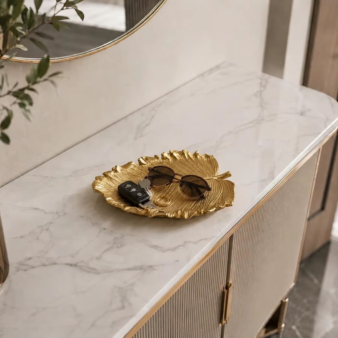 Light Luxury Golden Leaf Stora - Luxury Lifestyle Items 评论和价格